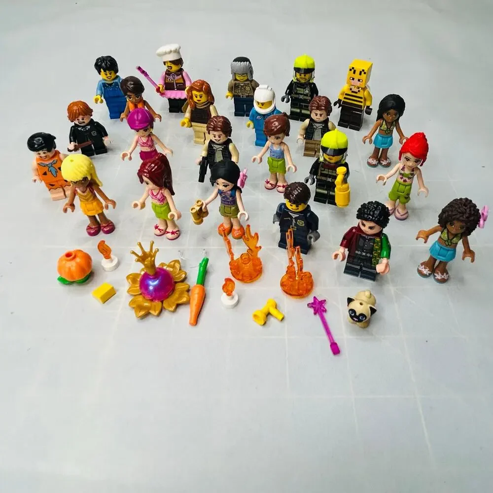 23 Lego Figures accessories Minecraft Friends Harry Potter Flintstones Disney